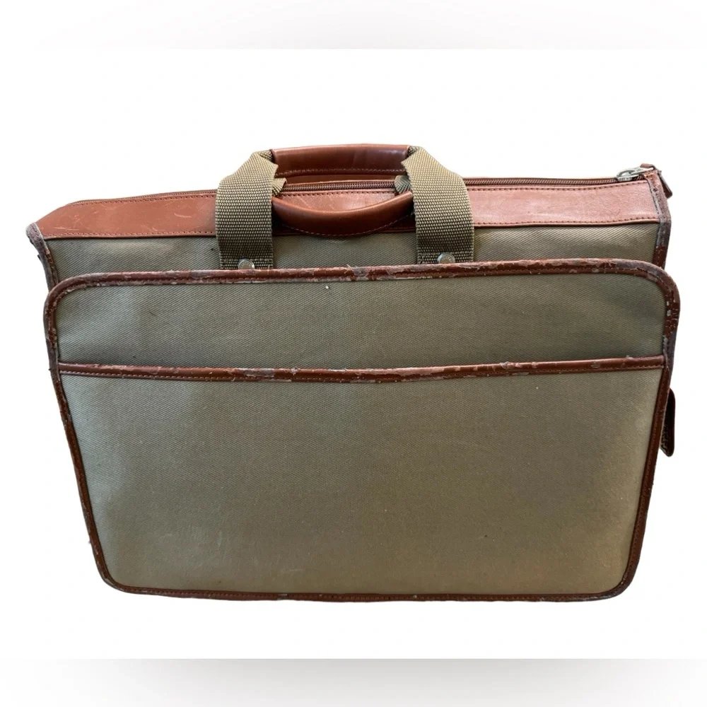 Vintage Sysco Co Cutter & Buck Promo Large Briefcase Laptop Bag AGED WORN